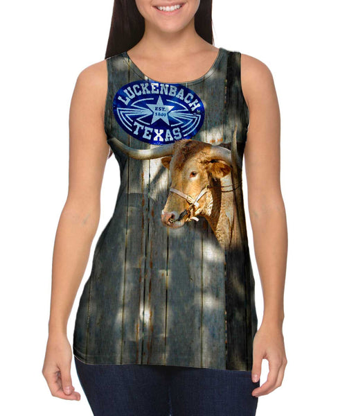 Luckenbach Texas Bull&nbsp;Womens Tank Top