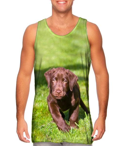 Speedy Chocolate Lab Mens Tank Top