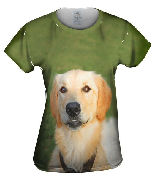 Golden Lab Smiling Womens Top
