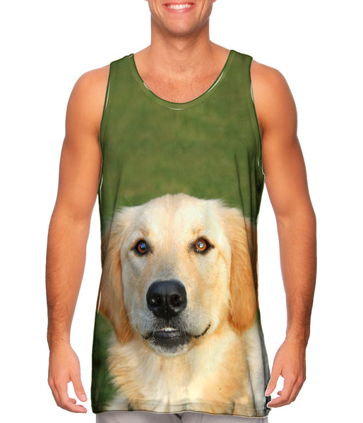 Golden Lab Smiling Mens Tank Top