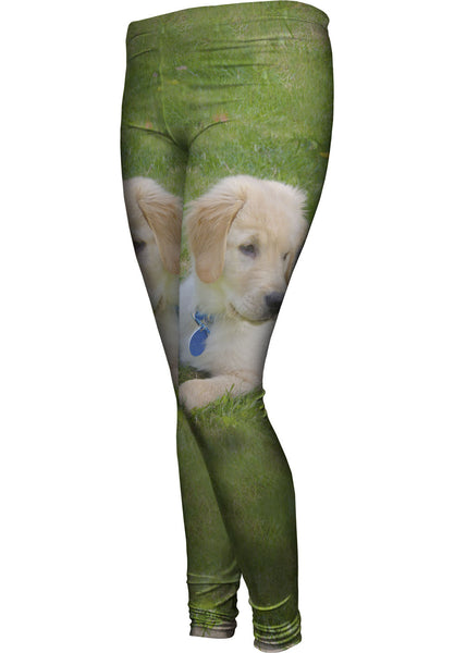 Golden Lab Puppy Relaxing&nbsp;Womens Leggings