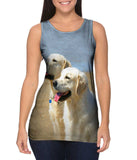 Golden Labs At Beach