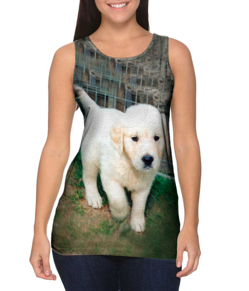 Golden Lab Puppy Toro Womens Tank Top