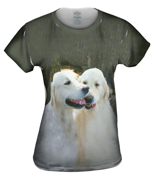 Golden Lab Twins Womens Top