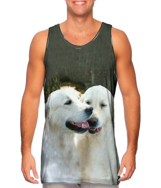 Golden Lab Twins Mens Tank Top