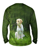 Golden Lab In Garden