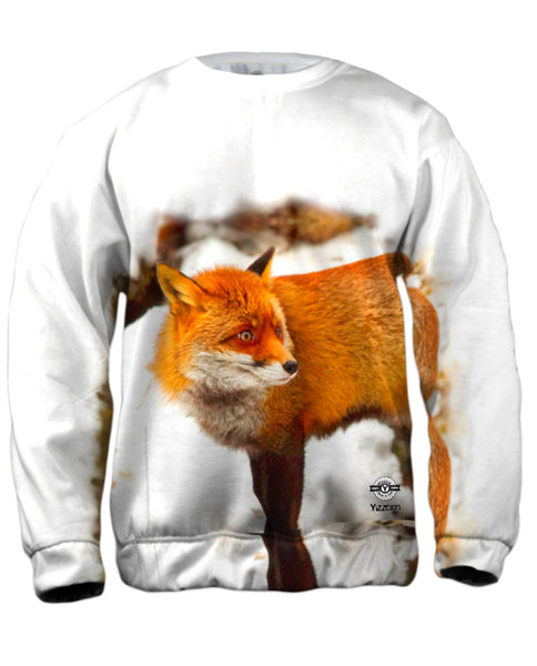 Orange Fox Mens Sweatshirt