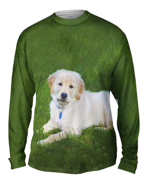 Golden Lab Lays About Mens Long Sleeve