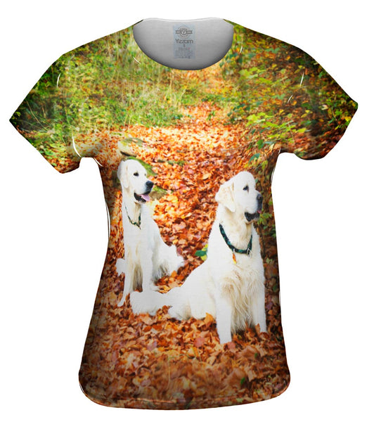 White Labs Among Leaves Womens Top