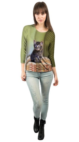 Cute Kitten&nbsp;Womens 3/4 Sleeve