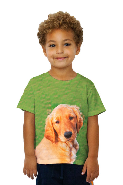 Kids Sunny Golden Lab Kids T-Shirt