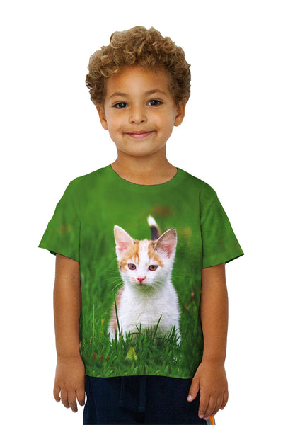 Kids Cute As A Button Kitty Cat&nbsp;Kids T-Shirt