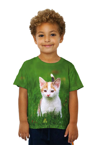 Kids Cute As A Button Kitty Cat