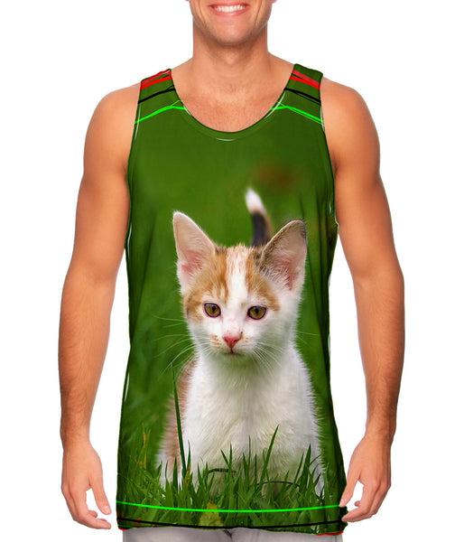 Cute As A Button Kitty Cat&nbsp;Mens Tank Top