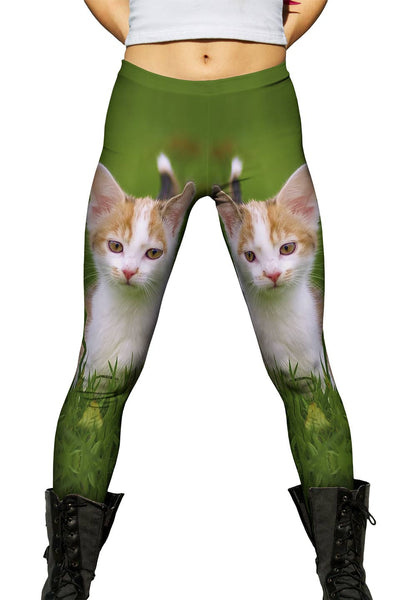 Cute As A Button Kitty Cat&nbsp;Womens Leggings