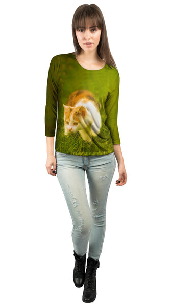 Kitten On The Prowl&nbsp;Womens 3/4 Sleeve