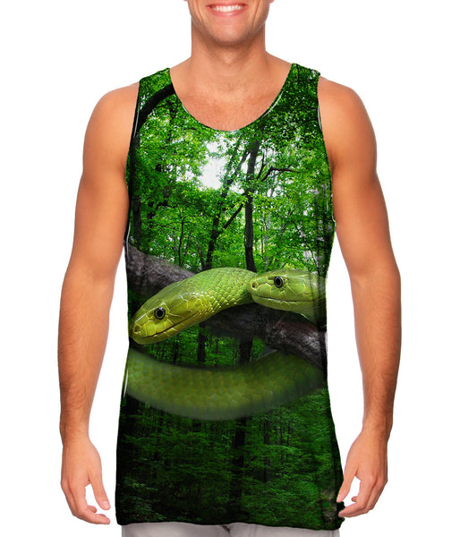 Green Snake Slither&nbsp;Mens Tank Top