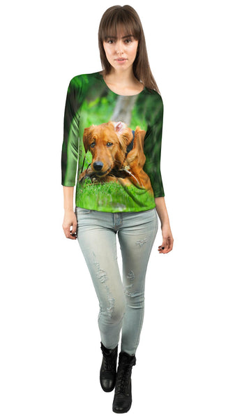 Golden Lab Lost Bone&nbsp;Womens 3/4 Sleeve