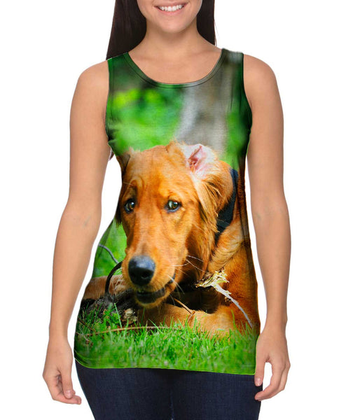 Golden Lab Lost Bone Womens Tank Top