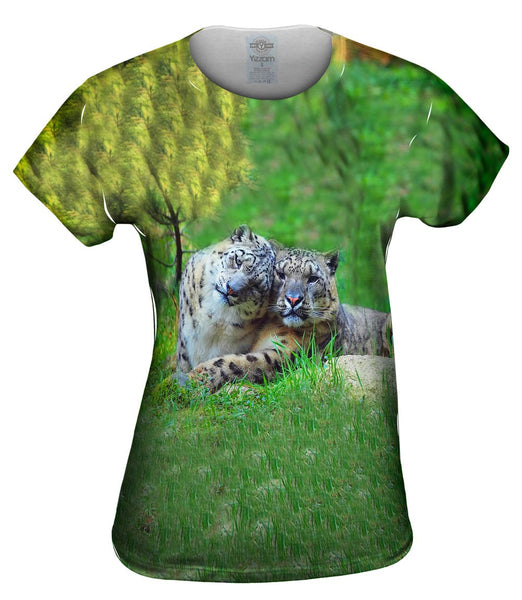Hugging Snowleapords Womens Top