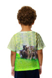 Kids Happy Goat Family