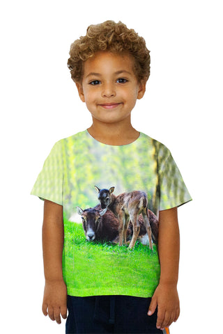 Kids Happy Goat Family