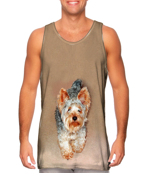 Yorkie Carpet Walk Mens Tank Top