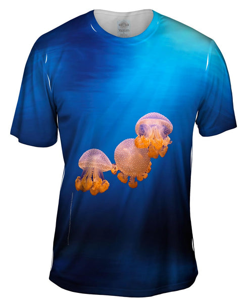 Purple Jellyfish Underwater Mens T-Shirt
