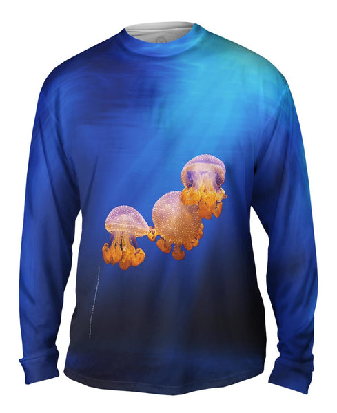 Purple Jellyfish Underwater&nbsp;Mens Long Sleeve