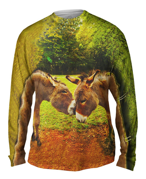 Kissing Donkey&nbsp;Mens Long Sleeve