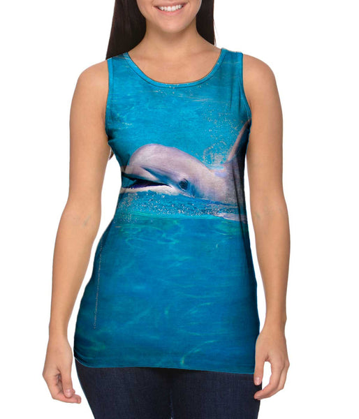 Happy Dolphin&nbsp;Womens Tank Top