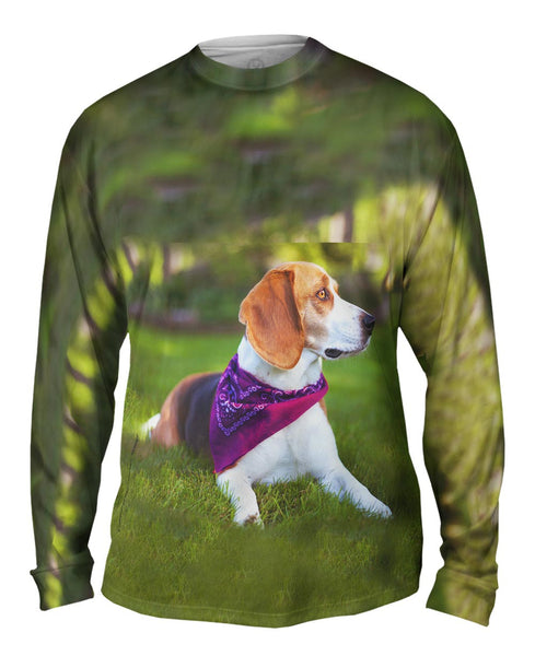Beagle With Bandana&nbsp;Mens Long Sleeve