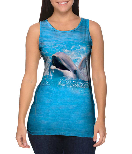 Swimming Dolphin&nbsp;Womens Tank Top