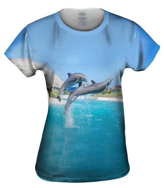 Jumping Dolphin Womens Top