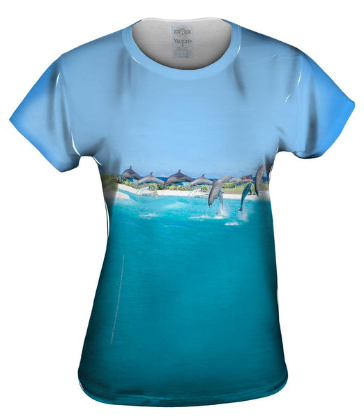Flipping Dolphin Womens Top