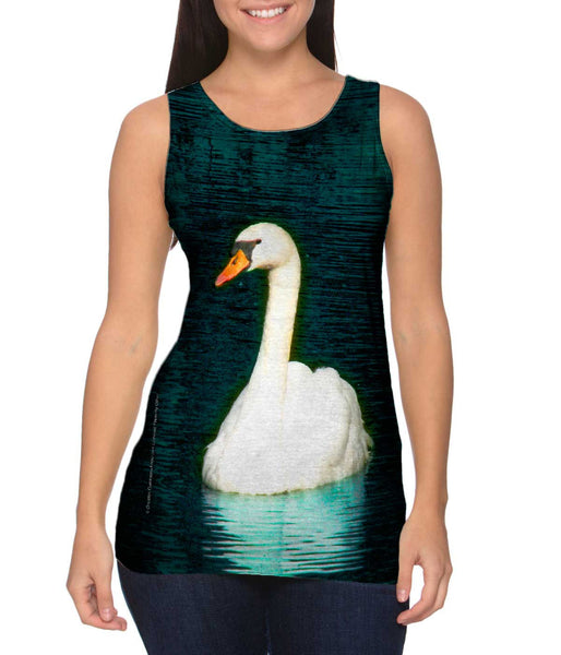 Analog Black Swan Womens Tank Top