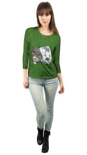 Bunny Rabbit Friends&nbsp;Womens 3/4 Sleeve