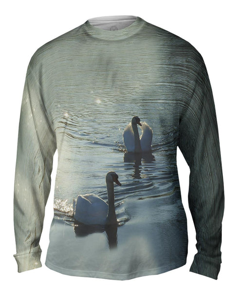Two Swans Swim&nbsp;Mens Long Sleeve