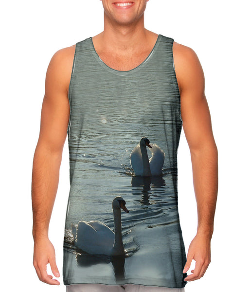 Two Swans Swim&nbsp;Mens Tank Top