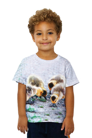 Kids Little Goslings Feeding