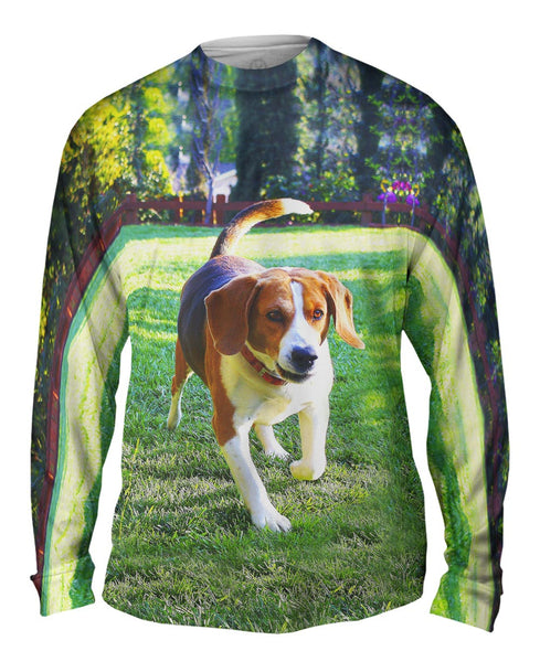 Beagle In Action Mens Long Sleeve
