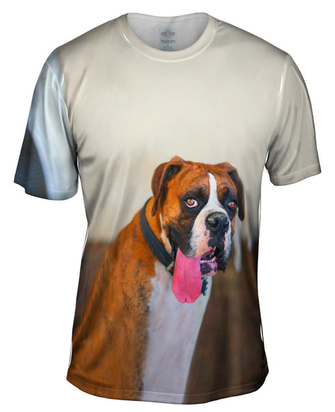 Silly Face Pitbull Mens T-Shirt