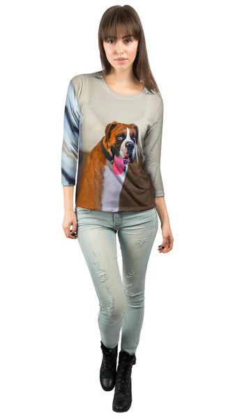 Silly Face Pitbull&nbsp;Womens 3/4 Sleeve