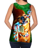 Golden Lab Tug O War