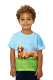 Kids Dachshunds Fuzzy Hug