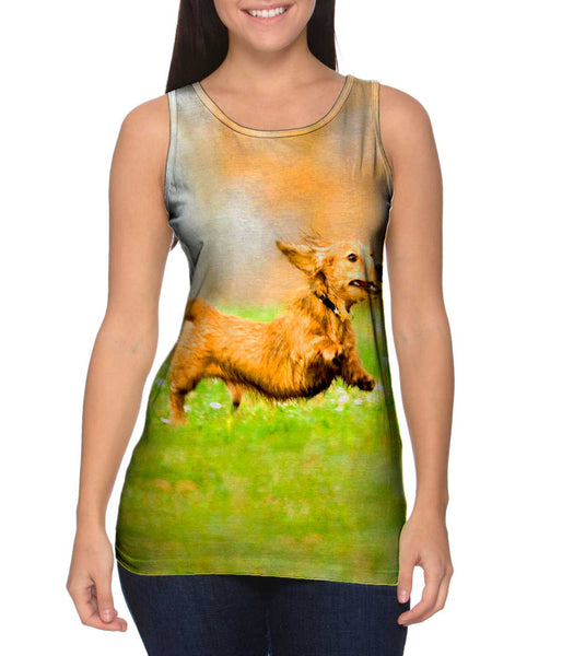 Hyper Active Dachshund&nbsp;Womens Tank Top