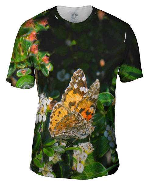 Painted Butterfly Out For A Stroll Mens T-Shirt