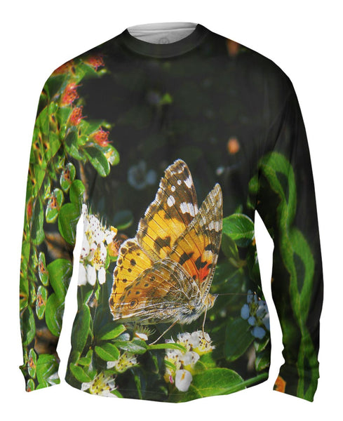 Painted Butterfly Out For A Stroll&nbsp;Mens Long Sleeve