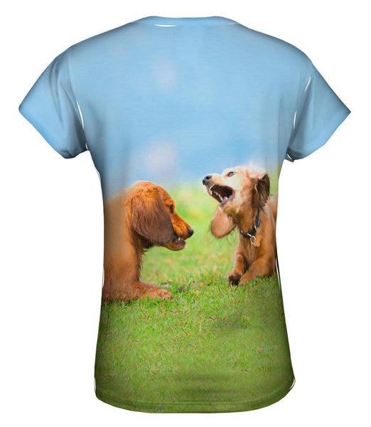 Dachschund Disagreement&nbsp;Womens Top