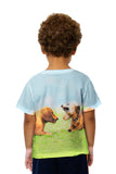 Kids Dachschund Disagreement